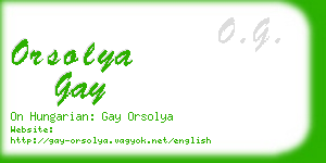 orsolya gay business card